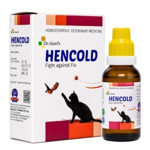 Dr. Goel's HENCOLD Drops for Dogs & Cats Fast-Acting Homeopathic Support for Flu, Cough, Cold & Respiratory Infections pack shot 3