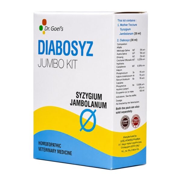 Dr. Goel's DIABOSYZ JUMBO KIT for Pets – Natural Diabetes Care pack shot 3