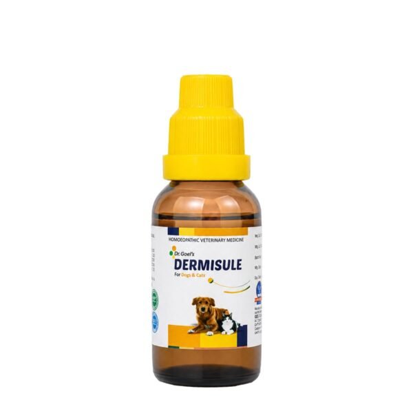 Dr. Goel's DERMISULE for PETS — Homeopathic Remedy for Skin Infections, Itching & Mange pack shot 5