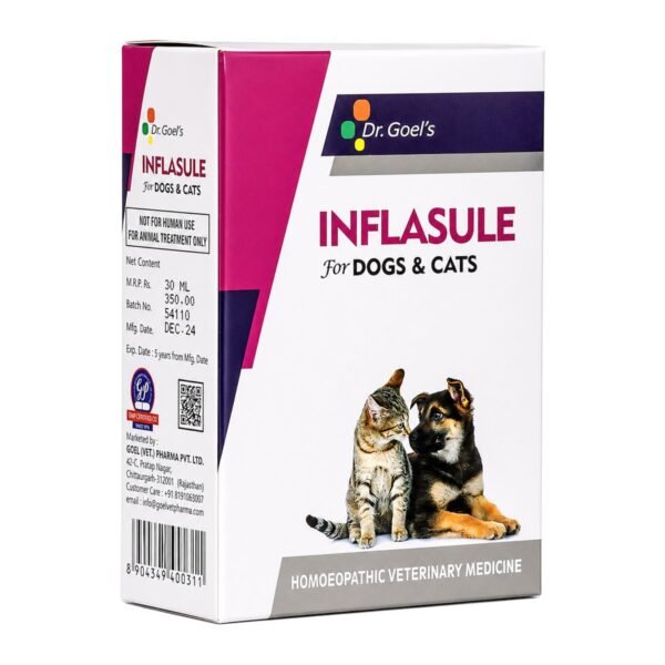 Dr. Goel's INFLASULE – Homeopathic Joint & Anti-Inflammatory Medicine for Pets pack shot 6