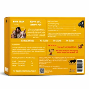 WOKY! Gut & Digestion Focused Wet Gravy Dog Food Topper – Pack of 6 (6 × 100g)