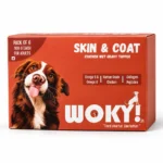 WOKY! Skin & Coat Focused Wet Gravy Dog Food Topper – Pack of 6 (6 × 100g)